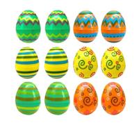 Uova Di Pasqua, Uova Di Terra in - Earth Uova in Le, Uova Di Pasqua in The Cesto Di Uova Favors E | Star Hunt 12 Pezzi - Basket Filler Assortimento Bright Vuoto Cools Colo