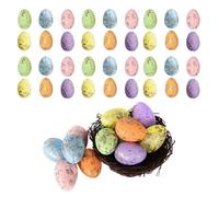 Uova di Pasqua Vuote | 100 Pezzi di Ornamenti Maculati Assortiti - Uova di Pasqua in Schiuma Realistiche | Per Decorazioni Primavere fai da te, Riempimento di vasi, cestini, ciotole, centrotavola e