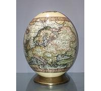 UOVA DI STRUZZO DECORATE con motivo "Europe from the best Authorities"