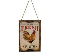 Uova Fattoria Fresche Segni Di Gallina Arredamento Rustico Della