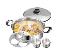 Uova in acciaio - Acloitor per uova in camicia | 4 tazze poachedeggmaker non cuitiers senza bastone | Fornello resistente agli utensili da cucina Brunch Cucina