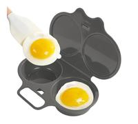 Uova in Camicia Microonde 2 Scomparti Uova Rapide Facili | Accessorio da Cucina per Colazione, , Hamburger al Formaggio, Ristoranti, Hotel, Uffici Per Ristoranti e Hotel