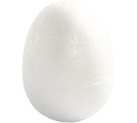 Uova in polistirolo, altezza 7 cm, larghezza 5 cm, 5 pezzi