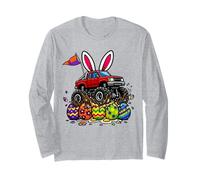 Uova pasquali per Bambini, Motivo: Monster Truck Happy Easter Day Maglia a Manica