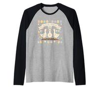 Uova Primaverili con oche pasquali svedesi Glad Påsk Maglia con Maniche Raglan