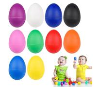 Uova Shaker,10PCS Egg Maracas,Meinl Percussion,Ovetti Musicali,Musical Egg Shaker,Forma di Uovo Shakers,Uova Plastica,Music Percussion Giocattoli per Bambini Educazione Precoce All'asilo