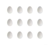 Uova Simulate Plastiche 4cm per Incubazione per pettirossi Uova(12pcs) | Plastica robusta, durata lunga, per superficie liscia, urti, per ideale voliere e colombaie