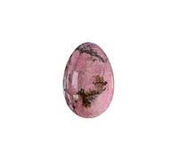 Uova Yoni Giada Uova Yoni Non Forate Uovo Per Massaggio In Vera Giada Naturale Per Le Donne Esercizi Kegel Sfere Per Massaggio Femminile, Rodonite, S-3x2cm