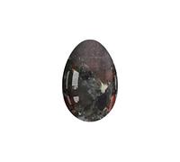 Uova Yoni non perforate 45X30mm Uovo da massaggio al quarzo rosa naturale Uova di giada di cristallo di ossidiana Palla da massaggio for esercizi di Kegel, Uova di giada decorazione della stanza (Col