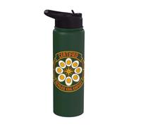 Uovo alla diavolo certificato per il Ringraziamento Foodie Deviled Egg Expert Stainless Steel Insulated Water Bottle