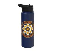 Uovo alla diavolo certificato per il Ringraziamento Foodie Deviled Egg Expert Stainless Steel Insulated Water Bottle