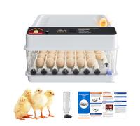Uovo Automatico, Restituzione Automatica Dell'uovo, Controllo Della Temperatura, Umidificazione Automatica, Incubatrice Di Uova Di Pollame Con Illuminazione Led e Doppia Alimentazione (36)