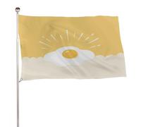 Uovo come il sole Bandiera 3x5 Ft Outdoor Garden Bandiere Banner Decor Per Cortile Portico Prato Fattoria