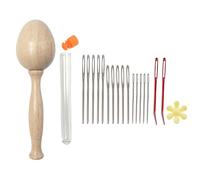 Uovo da rammendo per calzini, set da rammendo, in legno, per adulti, bambini, per rammendare, fai da te, lezioni, viaggi, casa, cucito