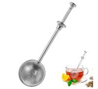 Uovo da tè in acciaio inox con manico lungo, uovo da tè per tè sciolto, diffusore di intervalli a maglia fine, facile da usare con una sola mano, qualità alimentare 304 colini per tè sciolti