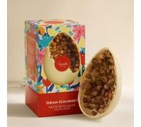 Uovo di Cioccolato Gran Gourmet Bianco con “Nocciole Piemonte IGP”, mandorle e pistacchi, 500 g