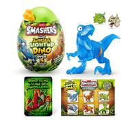 Uovo di dinosauro Smashers Nano Jurassic con luci, giocattolo da collezione a tema dinosauro con oltre 5 sorprese, divertente per ragazzi e bambini (1 confezione) Tagli UnicaABS