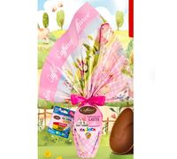 PASQUA uovo cioccolato al latte BIMBA con doppia sorpresa CARIOCA 230 GR senza glutine
