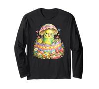 Uovo di Pasqua con parrocchetto | Sorpresa Primavera Uccello Carino Maglia a Manica