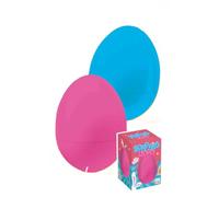 Uovo di Pasqua Creativo per Bambini con Kit Disegno e Modellabile - Sorpresuovo con 12 Pastelli, 12 Pennarelli, 12 Cere, Doh e Album - Idea Regalo Pasqua Boy Girl in Scatola Regalo 20 cm (Rosa)