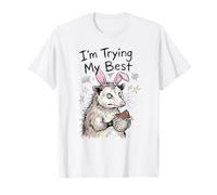 Uovo di Pasqua Divertente Opossum I'm Trying My Best Opossum Easter Egg Maglietta