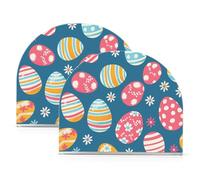 Uovo di Pasqua Floreale Acrilico Cena Portatovaglioli per Farmhouse Cocktail autoportante Portatovaglioli con Peso Home Decor