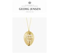 Uovo di Pasqua Georg Jensen 2022 ottone placcato con oro 18 carati NUOVO da c...