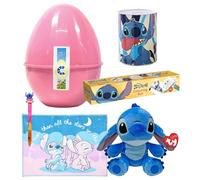Uovo Di Pasqua Giocattoli Per Stitch Fan, Pasqualone, Guscio Con 5 Sorprese, Bambini, Multicolore