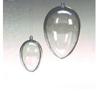 RAYHER HOBBY Uovo di PLASTICA, PZ, 6 cm, Cristallo