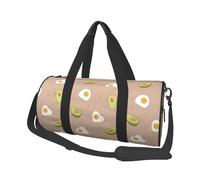Uovo E Avocado, Borsone da viaggio di grande capacità Borsa rotonda Borsa da viaggio sportiva Borsa da viaggio Borsa da fitness
