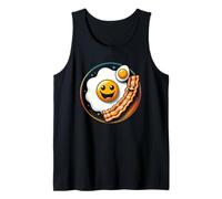 Uovo e pancetta sorriso faccia divertente colazione amante del cibo Meme Canotta