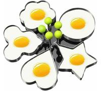 Uovo Fritto Acciaio Inox Padella Pancake Cottura Forme Cucinare Anello Stampo UK