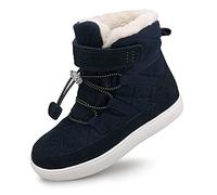 UOVO Ragazzi Stivali Invernali Caldo Foderato Mid Snow Boots Morbido Outdoor Inverno Impermeabile Stivali Unisex Bambini Blu 30 EU