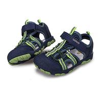 Uovo Sandali per Bambini/Ragazzi da Trekking ed Escursionismo, a Punta Chiusa, Scarpe Atletiche Estive per Esterno Blu Scuro Verde 7 UK Bambino Piccolo