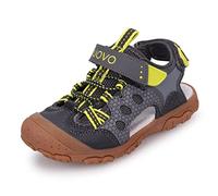 UOVO Sandali per ragazzi Trekking Escursionismo Sandali per bambini Sandali con punta chiusa per esterni Scarpe estive sportive Giallo 25