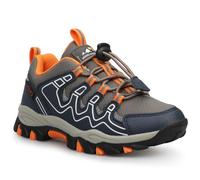 UOVO Scarpe da corsa per bambini per ragazzi e ragazze, scarpe sportive impermeabili per esterni, escursionismo, trekking e jogging, taglie 27-40, Blu Grigio Arancione, 38 EU