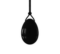 Uovo Yoni forato 30X20mm Pietra Naturale Uova di Giada Sfera di Massaggio Muscolare di Cristallo Strumenti for Esercizi di Kegel, Uova di Opale Collezioni di casa (Color : Obsidian Eggs)