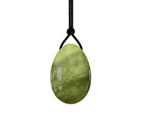 Uovo Yoni Per Esercizi Di Kegel 45X30mm Uovo Yoni Forato 16 Materiali Naturali Uova Di Giada Sfera Di Massaggio Di Cristallo Per Esercizi Kegel Femminili, Uova Di Giada