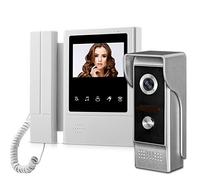 uoweky OBO HANDS Videocamera Portatile con Schermo da 4,3 "Videocitofono con Campanello Impermeabile