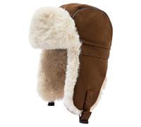 uoXHFdh Cappello da cacciatore, berretto invernale, cappello aviatore con paraorecchie, bomber caldo, colbacco termico(PL2404Coffee)