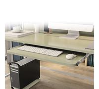 uoXHFdh Cassetto Estraibile sotto la scrivania, for Tastiera da Ufficio, con Altezza Regolabile, ripiano Porta Mouse/Supporto Scorrevole(A Maple,70 * 27 cm(28 * 11 inch))