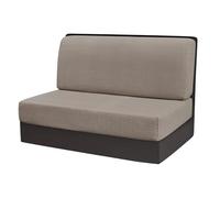 uoXHFdh Copricuscino for sedia, 1 set/2 pezzi in twill elasticizzato jacquard for divano, RV, dinette, protezione for(Khaki)