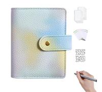 Uozonit Agenda con buste per contanti, formato, con buste per il risparmio di colore, raccoglitore portatile e impermeabile, per risparmiare denaro, pianificatore di budget