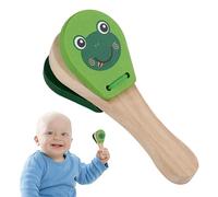 Uozonit Castagnette a mano, castagnette per | Strumenti musicali a motivi di animali, giocattoli per | Clapper a mano in legno, Percussione musicale educativa per l'apprendimento precoce, giocattolo