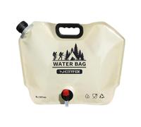 Uozonit Contenitore pieghevole per acqua potabile, contenitore per acqua potabile riutilizzabile, pieghevole, con rubinetto girevole, grande serbatoio per acqua da 8 l, per campeggio e escursioni,