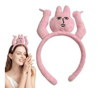 Uozonit Fascia per capelli con capelli - Fermaglio per capelli a forma di coniglio per creazione di cappelli, fascia per capelli da coniglietto copricapo per costume da cartone animato puntelli