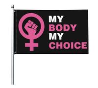 Uozonit Feminist Yard Flag - Bandiera decorativa con supporto femminismo, 9 x 1,5 m, bandiera da giardino per i diritti delle donne, bandiera da giardino per donne e femminismo, bandiera da cortile