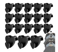 Uozonit Ganci di collegamento per grucce resistenti, triangoli spaziali per grucce, organizer per armadio, salvaspazio, clip nere per tutti i tipi di grucce