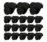 Uozonit Ganci, resistenti, triangoli spaziali per grucce, organizer per armadio, clip nere per tutti i tipi di grucce