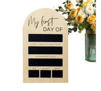 Uozonit Lavagna per il primo giorno di scuola, con messaggio intercambiabile, portatile, 17,8 x 28,9 cm, lavagna riutilizzabile per asilo, ricordi duraturi, fotografie in aula per bambini e studenti